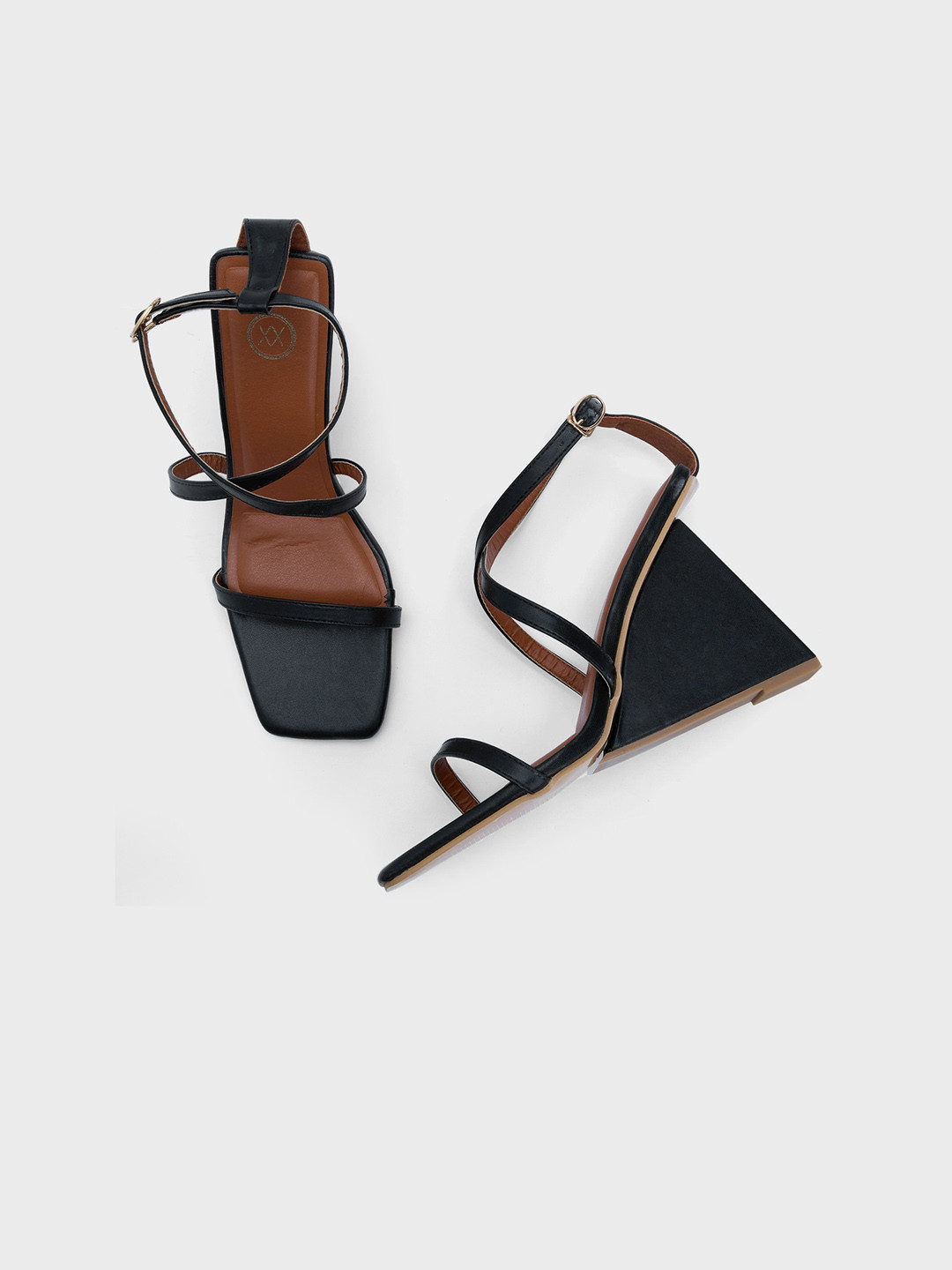 two strap block heels