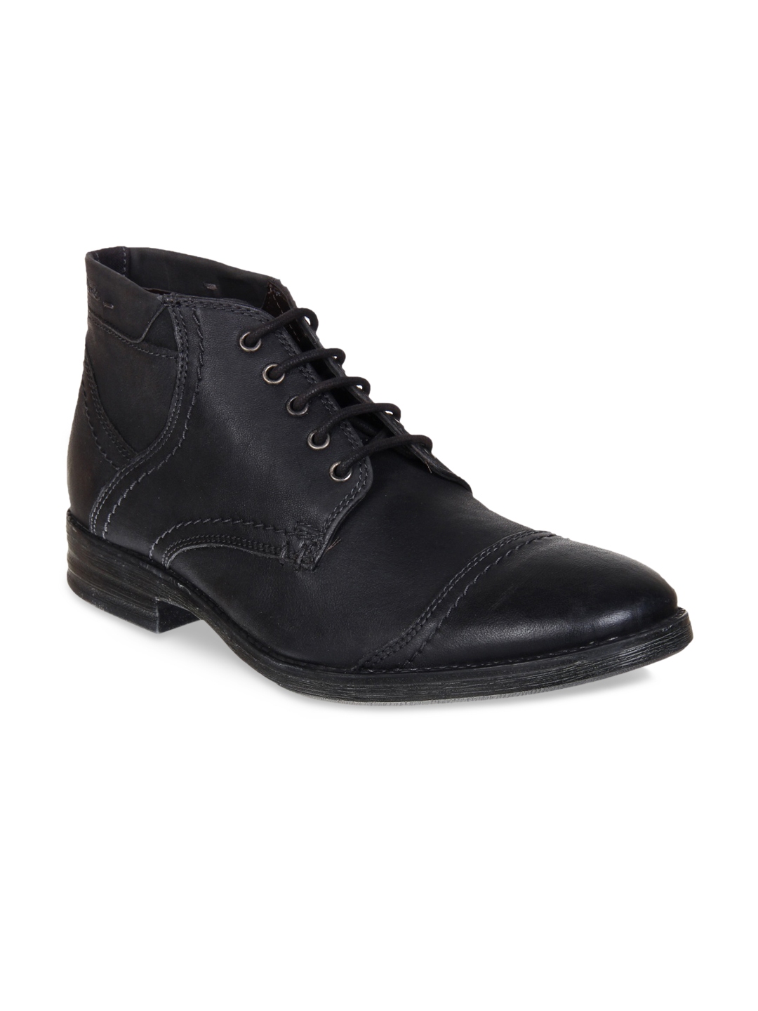 clarks black boots mens