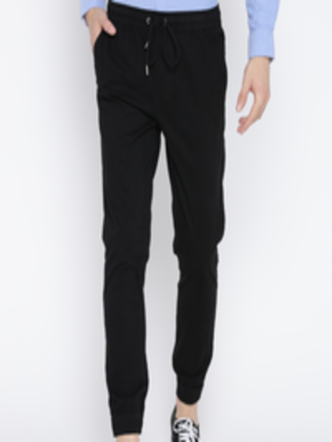 Buy FOREVER 21 Men Black Solid Joggers - Trousers for Men 2362293 | Myntra