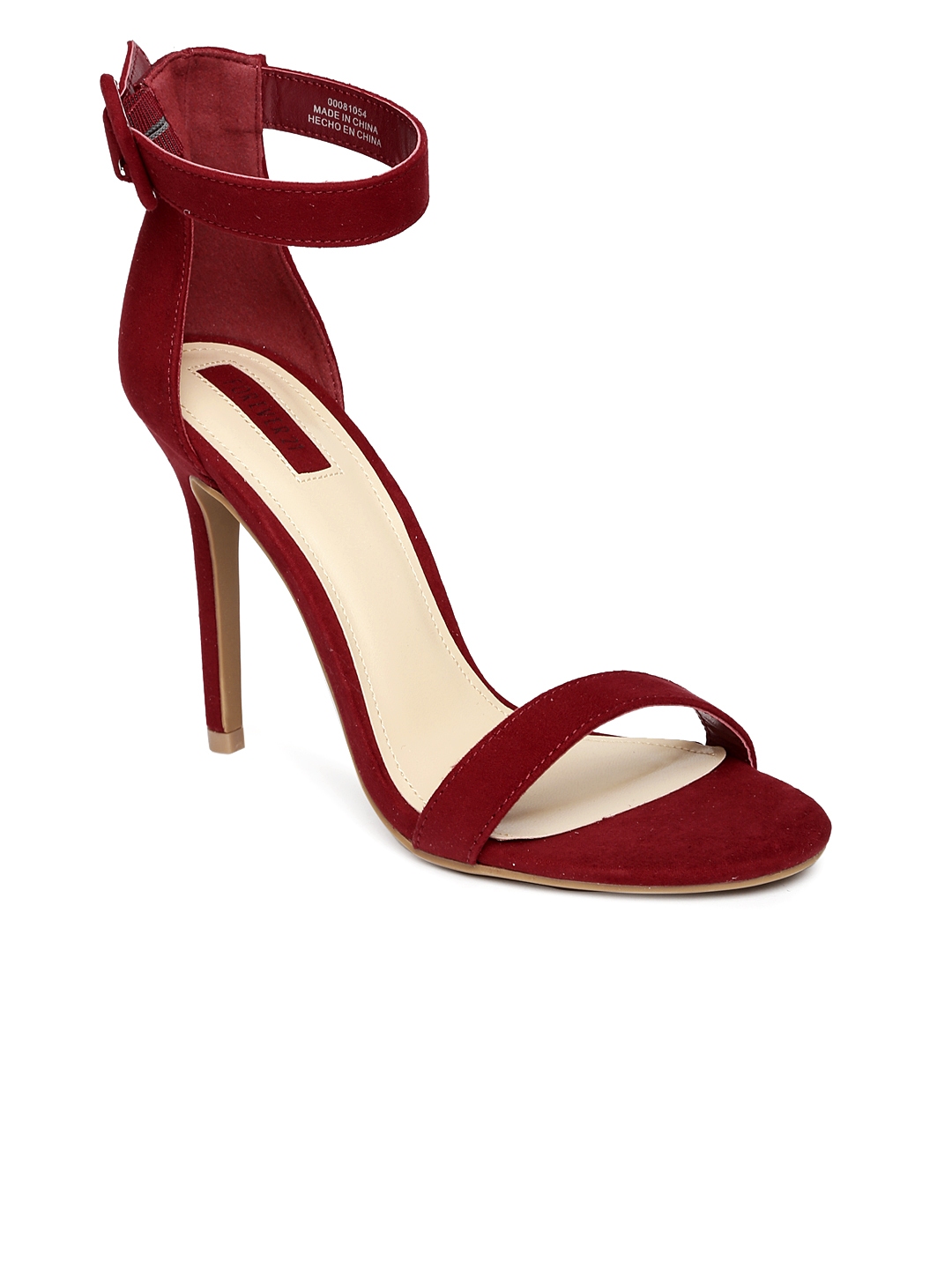 Buy FOREVER 21 Women Red Solid Sandals - Heels for Women 2362383 | Myntra