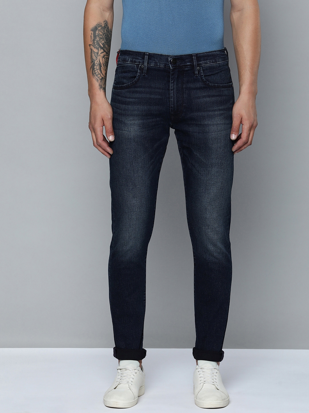 Buy Levis 512 Men Slim Tapered Fit Mid Rise Light Fade Stretchable ...