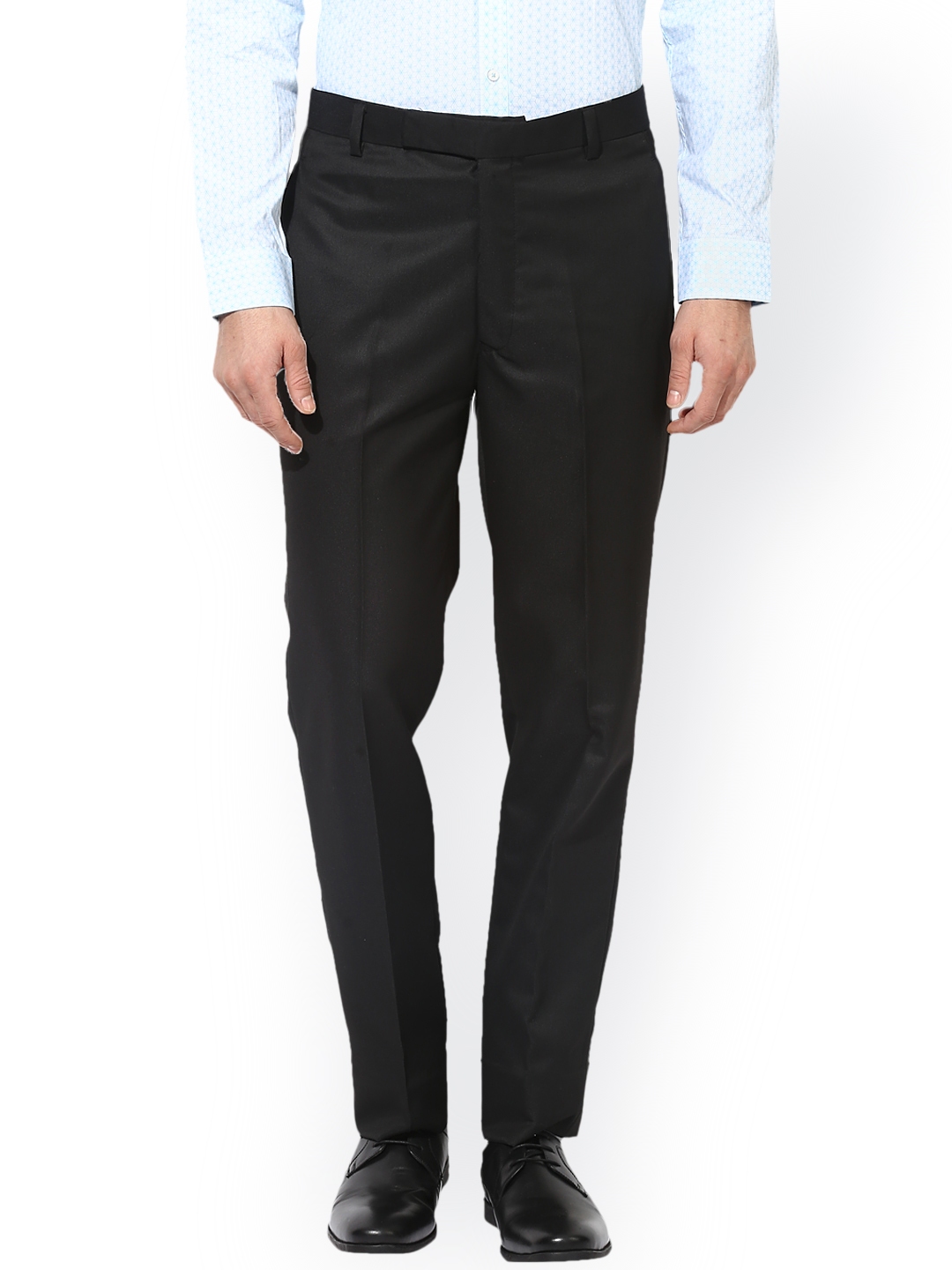 mens black trousers with white stripe
