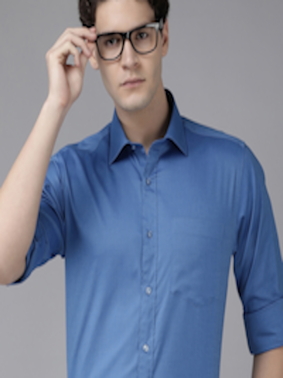 Buy Van Heusen Self Design Custom Fit Pure Cotton Formal Shirt - Shirts ...