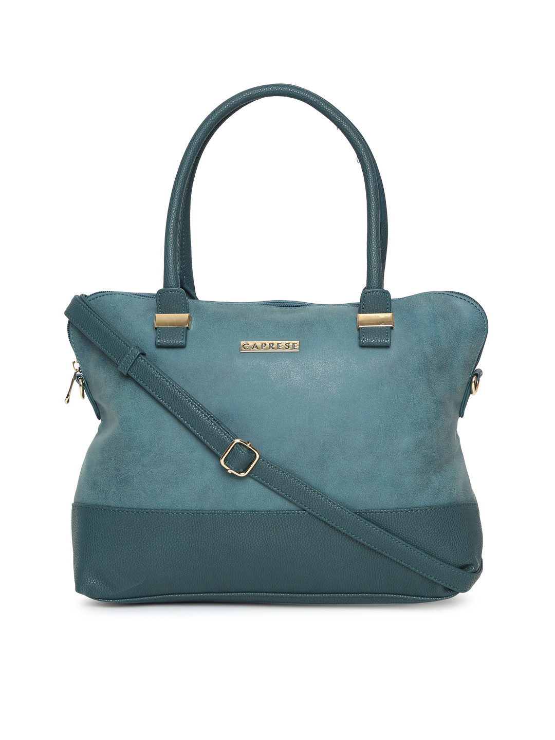Buy Caprese Teal Colourblocked Handheld Bag Handbags for Women