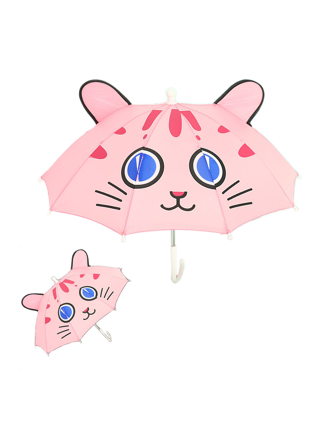 Babyhug Free Size Umbrella with Animal Print - Fuchsia