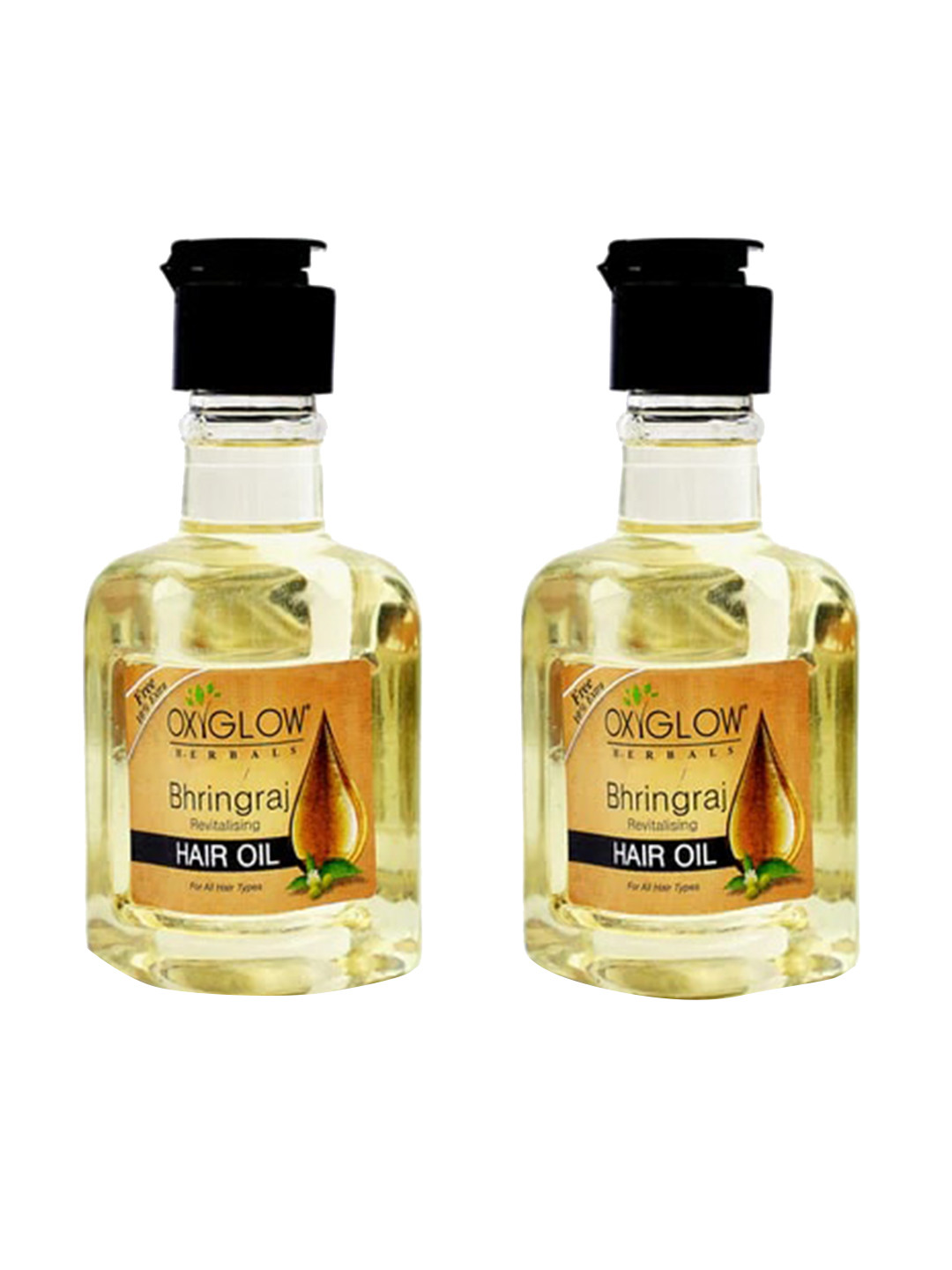 Buy Oxyglow Herbals Set Of 2 Bhringraj Revitalising Hair Oil 120 Ml