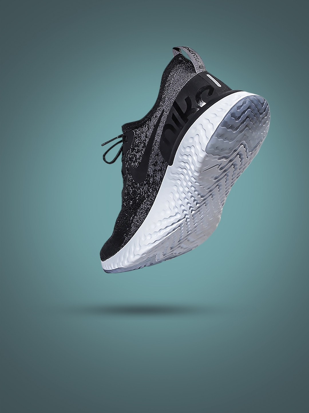 Buy Nike Women Black EPIC REACT FLYKNIT Running Shoes - Sports Shoes ...
