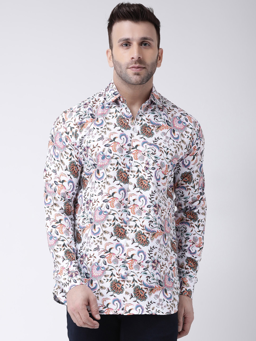 Buy RIAG Floral Printed Cotton Casual Shirt - Shirts for Men 23686904 ...