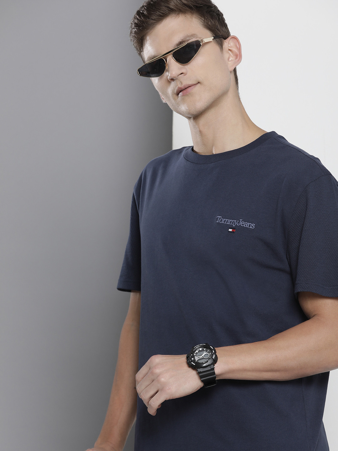 Buy Tommy Hilfiger Solid Pure Cotton Longline T Shirt Tshirts for Men