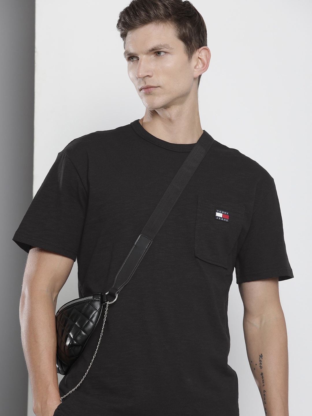 Buy Tommy Hilfiger Pure Cotton Round Neck Solid T Shirt - Tshirts for ...