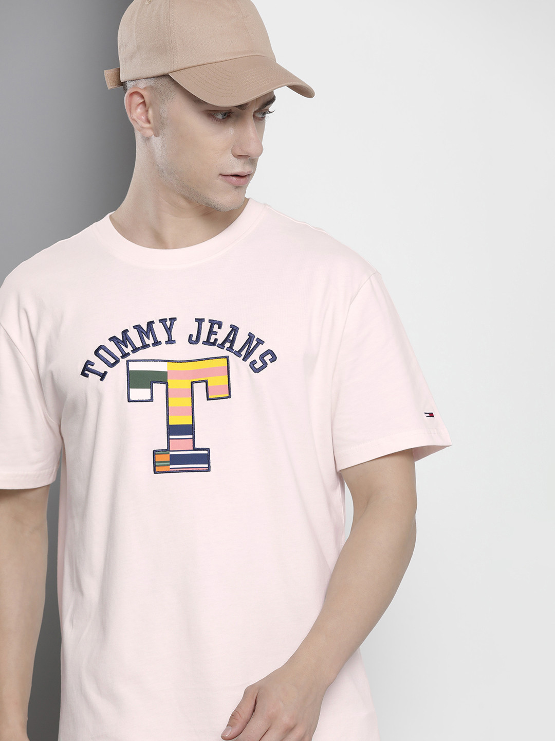 Buy Tommy Hilfiger Brand Logo Pure Cotton Longline T Shirt Tshirts