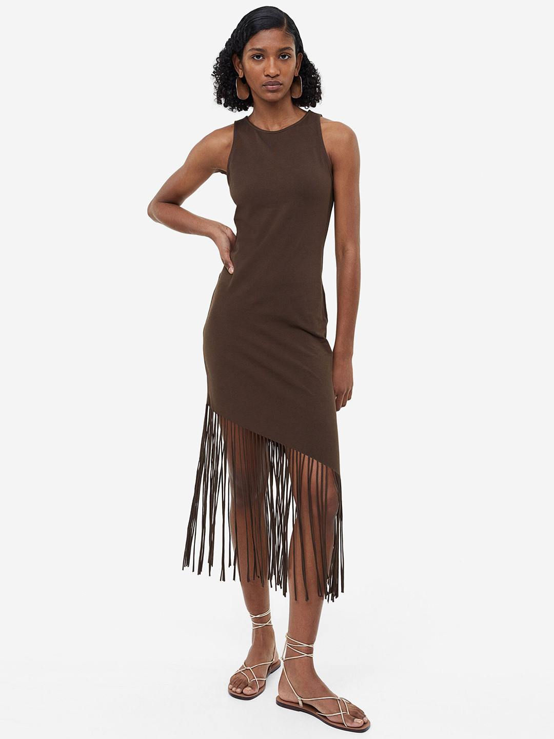 Buy H&M Fringe Trimmed Dress Dresses for Women 23691554 Myntra