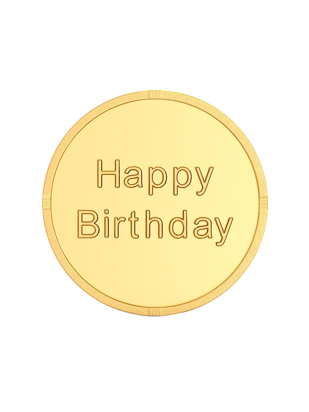 Buy MELORRA Happy Birthday 22KT Gold Coin 2 Gm Gold Coin For Unisex buy-melorra-happy-birthday-22kt-gold-coin-2-gm-gold-coin-for-unisex