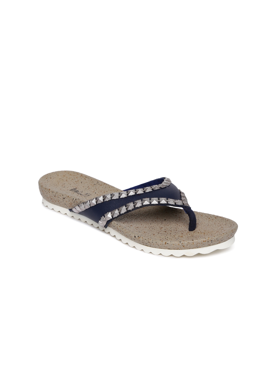 navy blue pointed toe flats