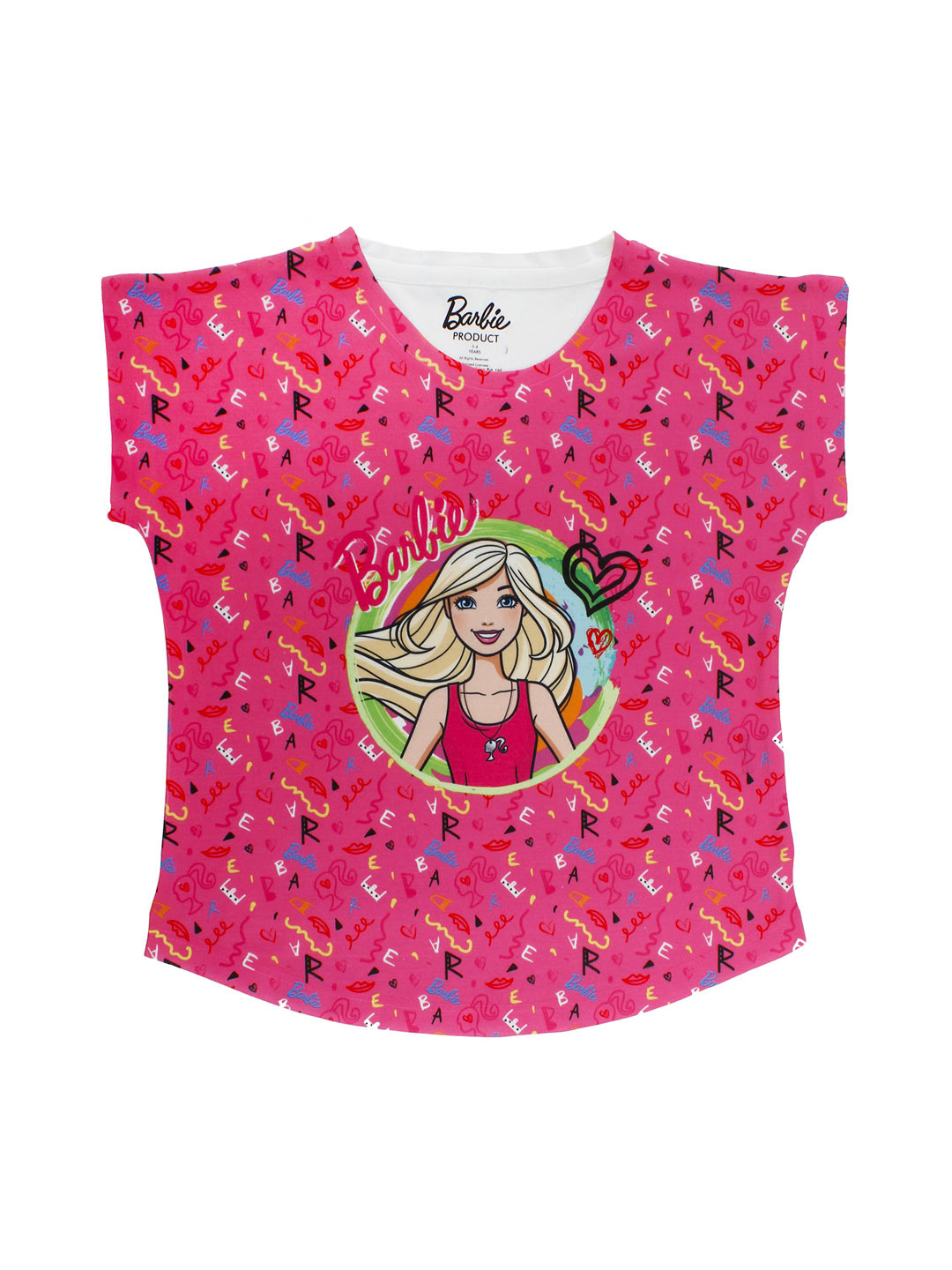 Buy Barbie Girls Pink Printed Top - Tops for Girls 2369982 | Myntra