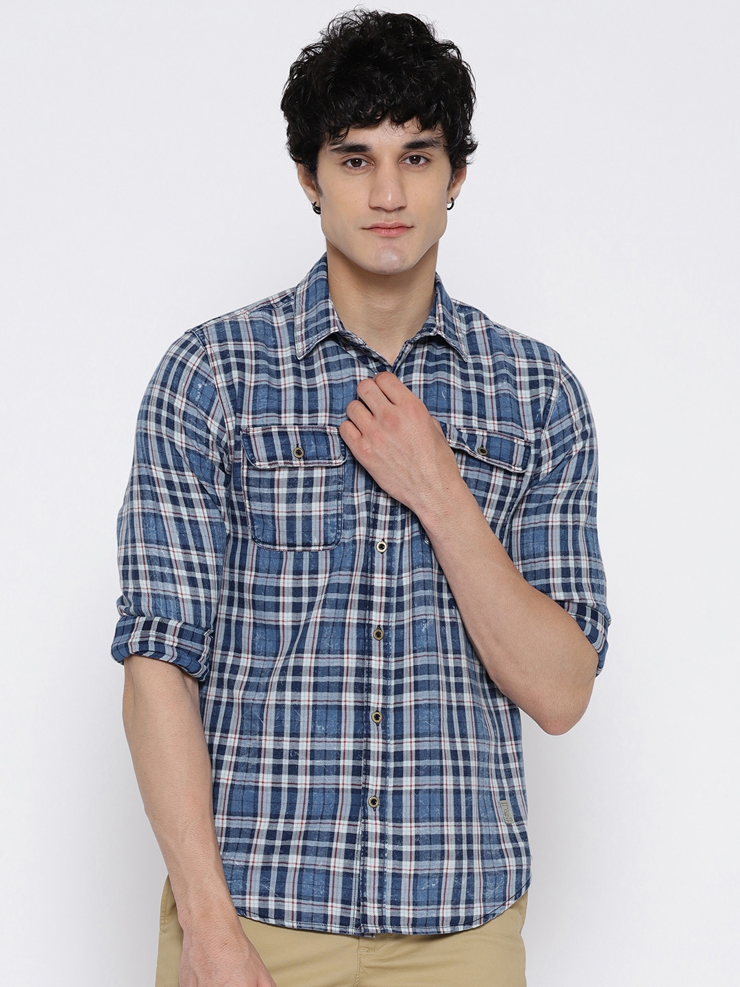 jack and jones checked shirt