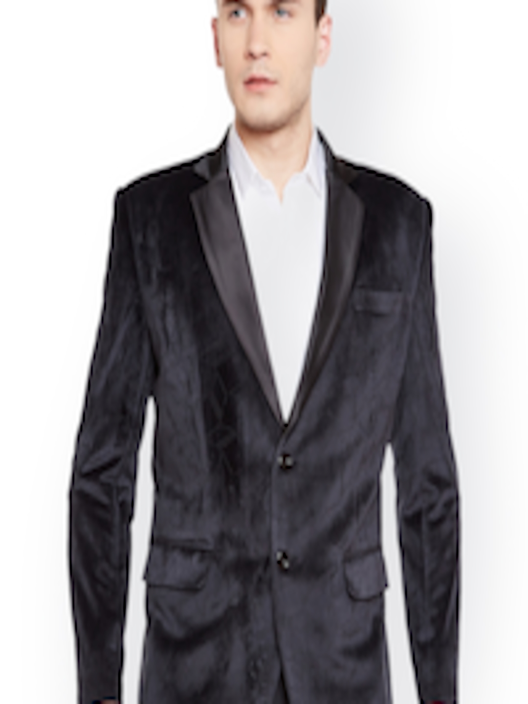 Buy Wintage Black Single Breasted Tailored Fit Party Blazer - Blazers ...
