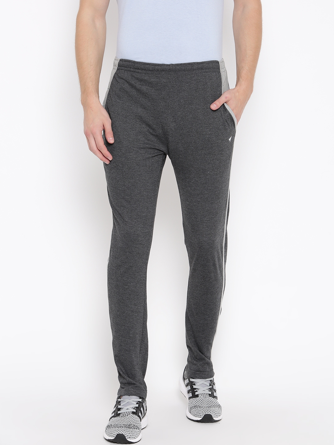 Buy NEVA Men Grey Solid Track Pant - Track Pants for Men 2370576 | Myntra