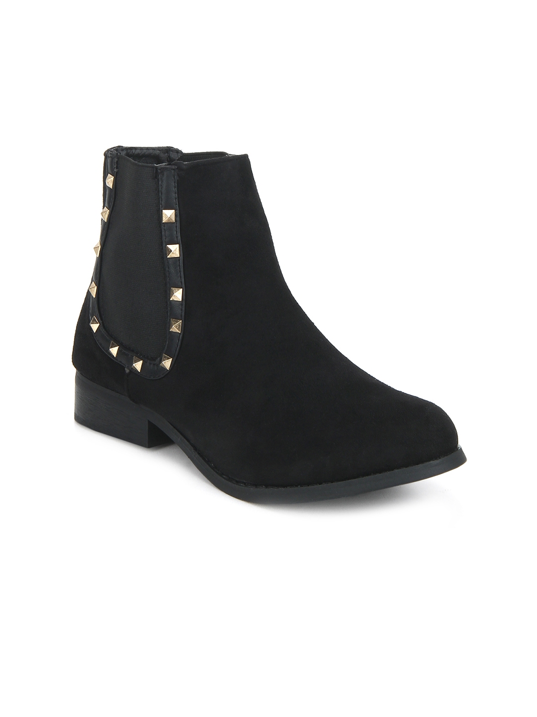 truffle collection heeled boots in black
