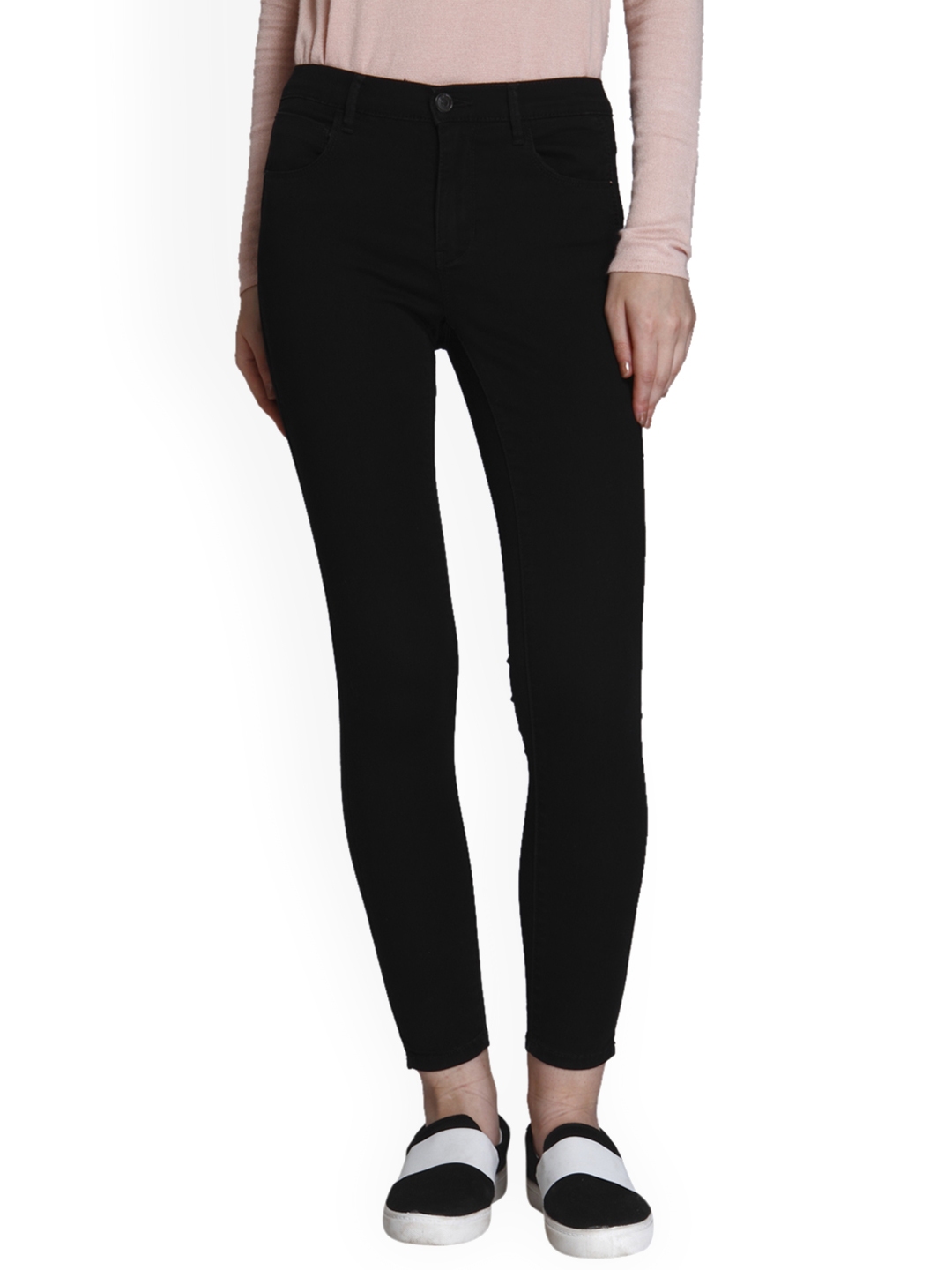 black jeans for women myntra