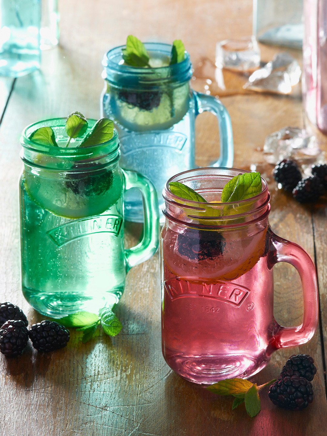 Buy KILNER Green Glass Handled Jar Bar And Drinkware for Unisex