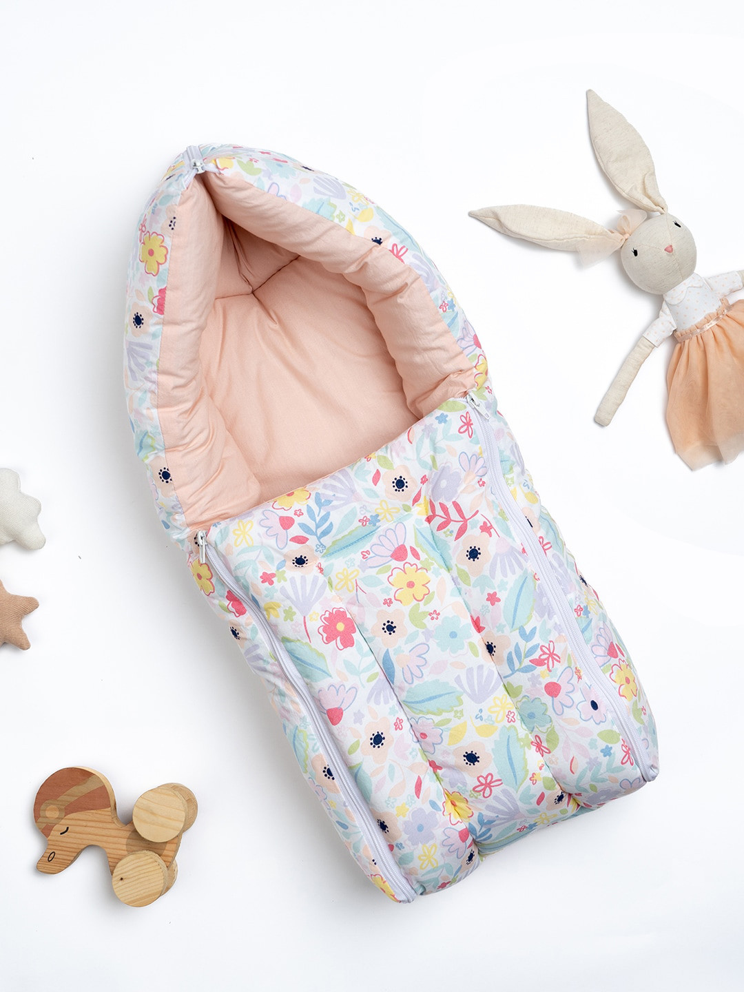 Buy Haus & Kinder Infants 3 In 1 Ditsy Bloom Printed Quilted Baby