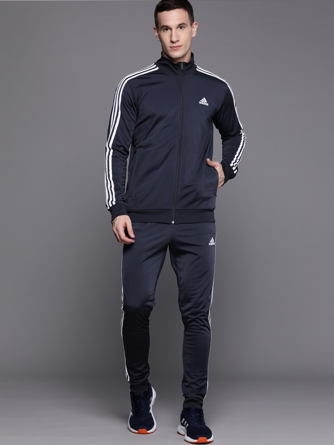 Buy ADIDAS Men 3 Striped Training Tracksuits - Tracksuits for Men ...