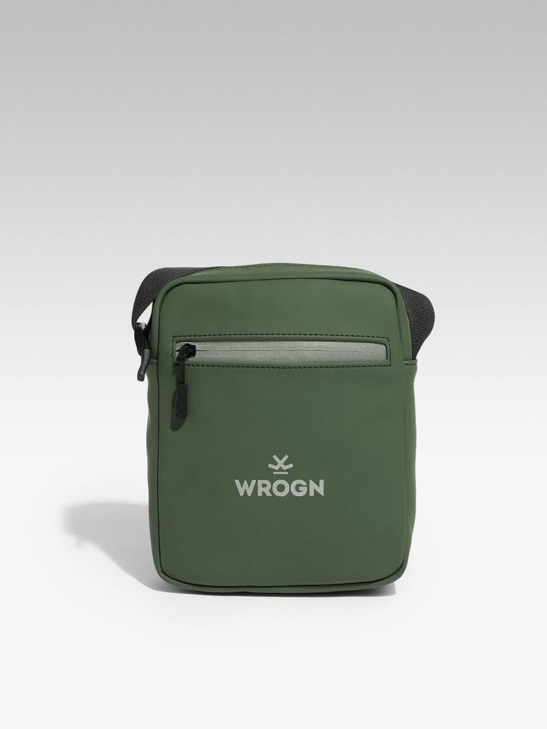 Buy WROGN Men Green Solid Messenger Bag Messenger Bag for Men 2373027