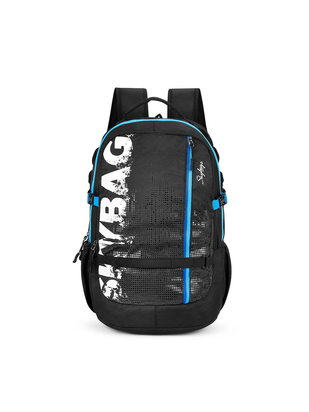 Buy Skybags Unisex Typography Padded Backpack With Rain Cover