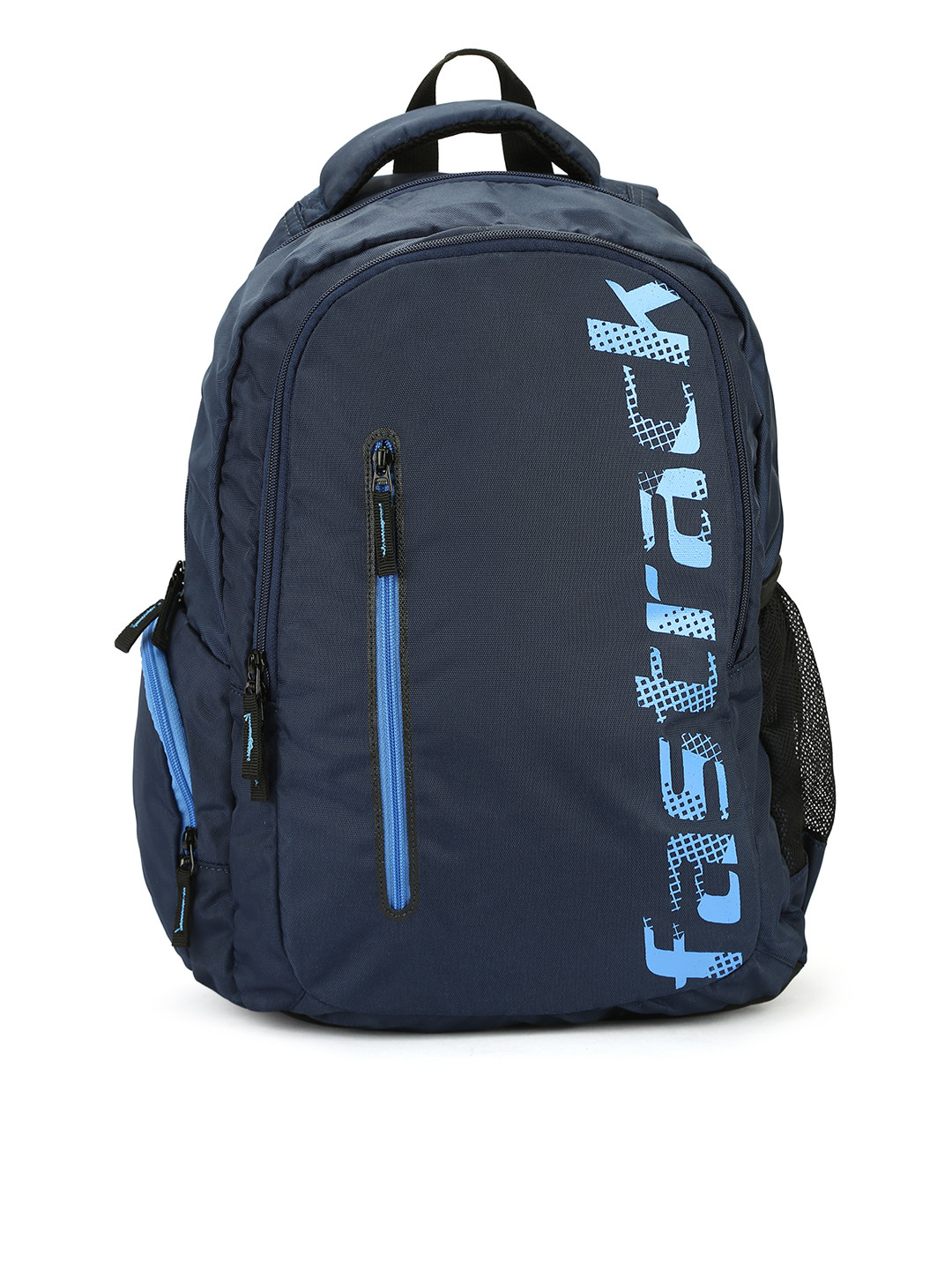 Buy Fastrack Men Navy Blue Brand Logo Laptop Backpack Backpacks for