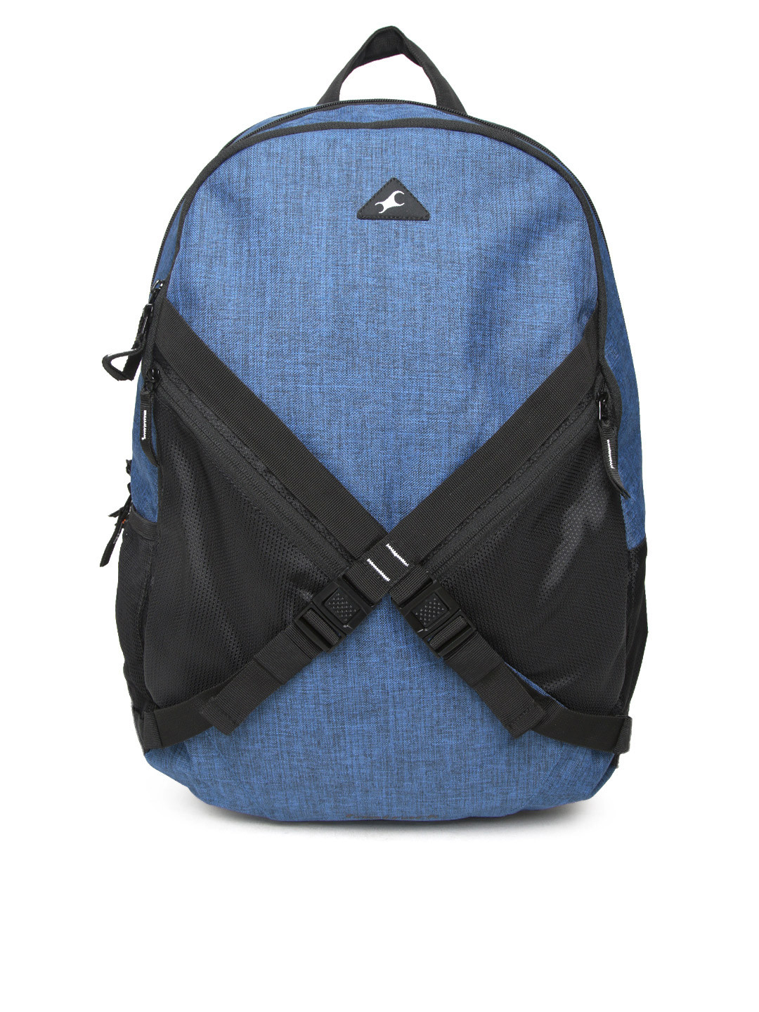 Buy Fastrack Men Blue & Black Solid Laptop Backpack Backpacks for Men