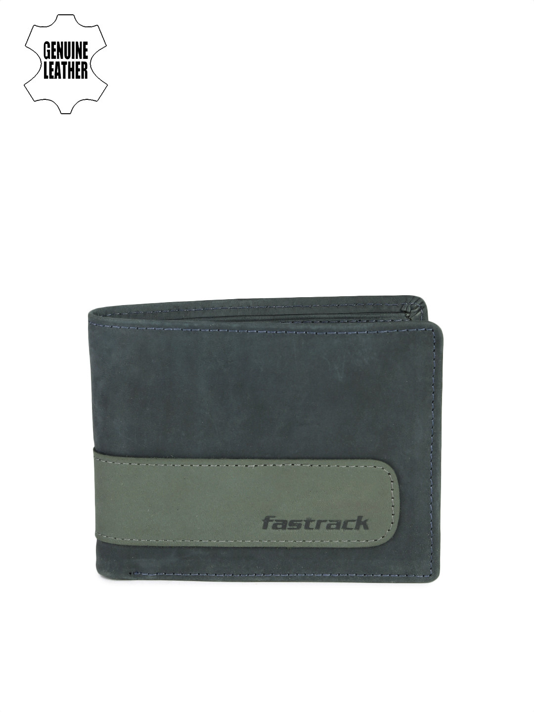 Buy Fastrack Men Blue & Green Genuine Leather Wallet Wallets for Men 2373477 Myntra