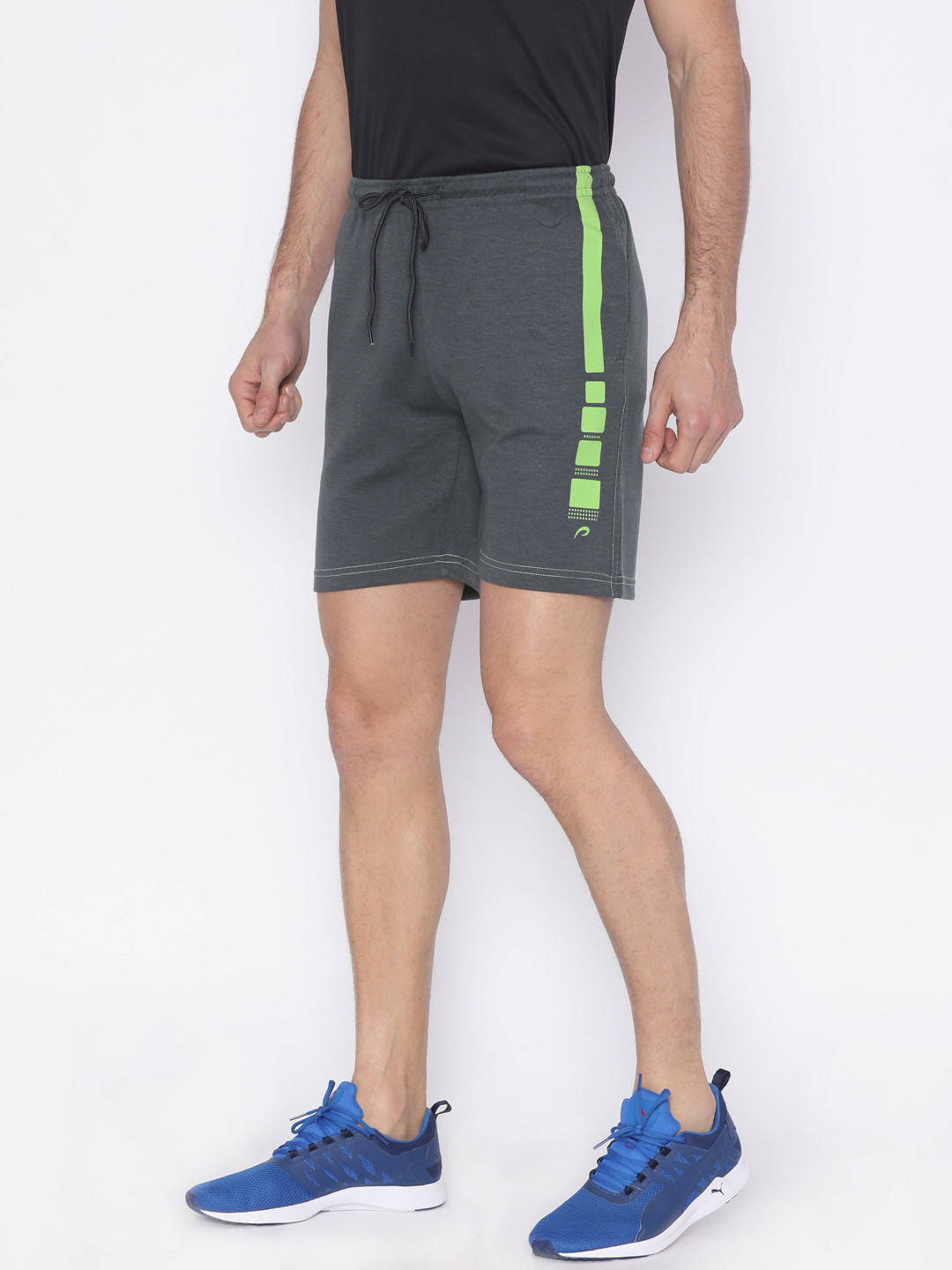 Buy Proline Active Men Grey Solid Regular Fit Sports Shorts Shorts