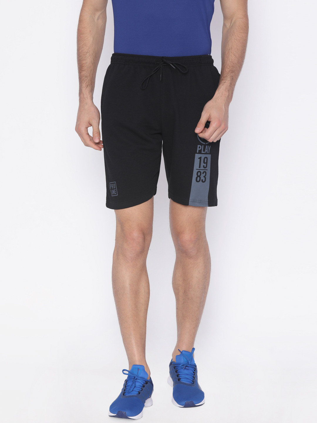 Buy Proline Active Men Black Solid Regular Fit Sports Shorts Shorts