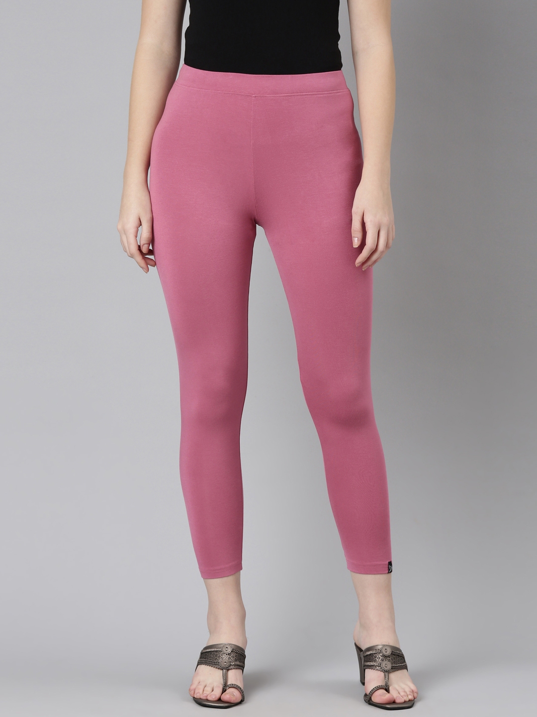 Buy Twin Birds Women Solid Skinny Fit High Ankle Cropped Leggings ...