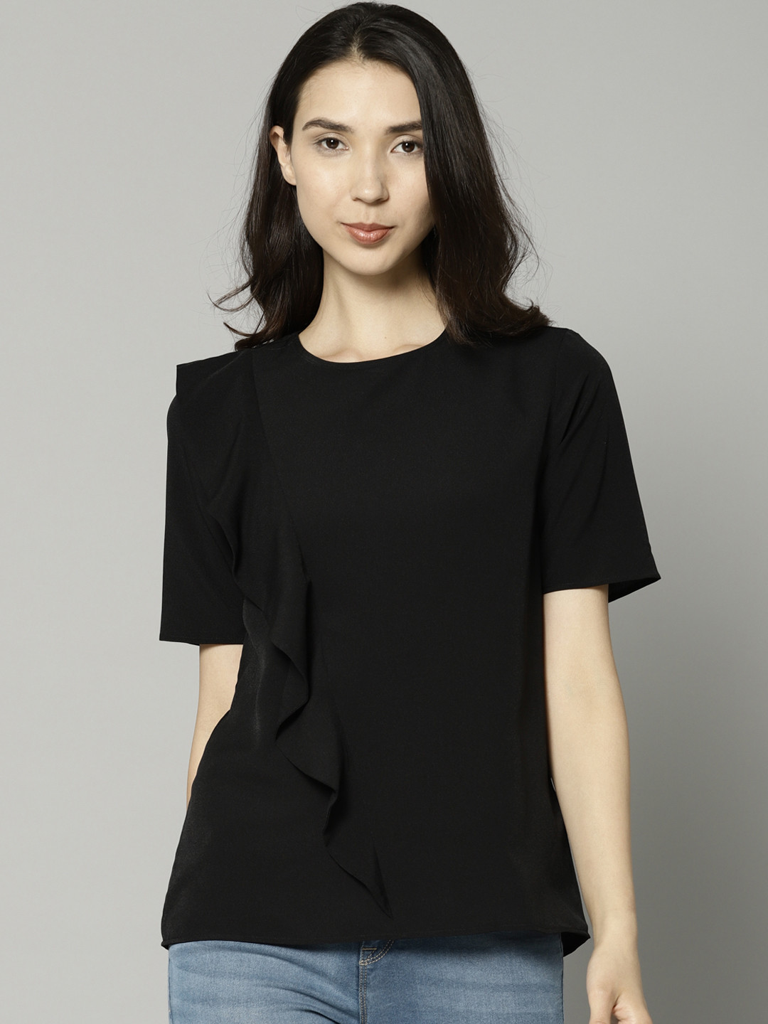 marks and spencer ladies black blouses