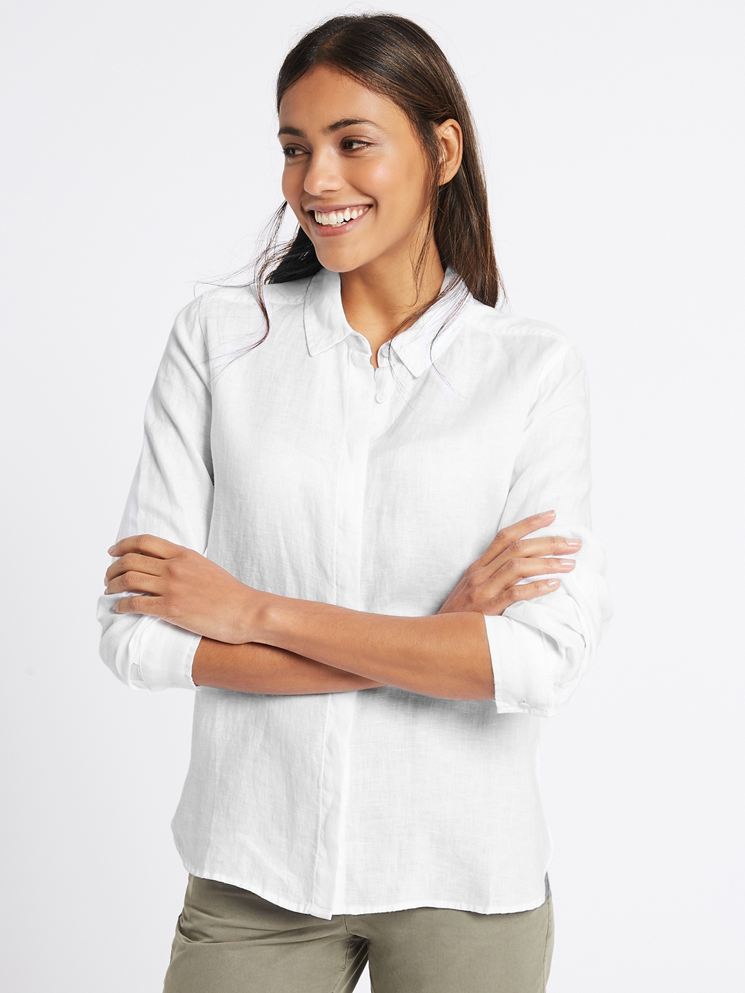 marks and spencer linen top