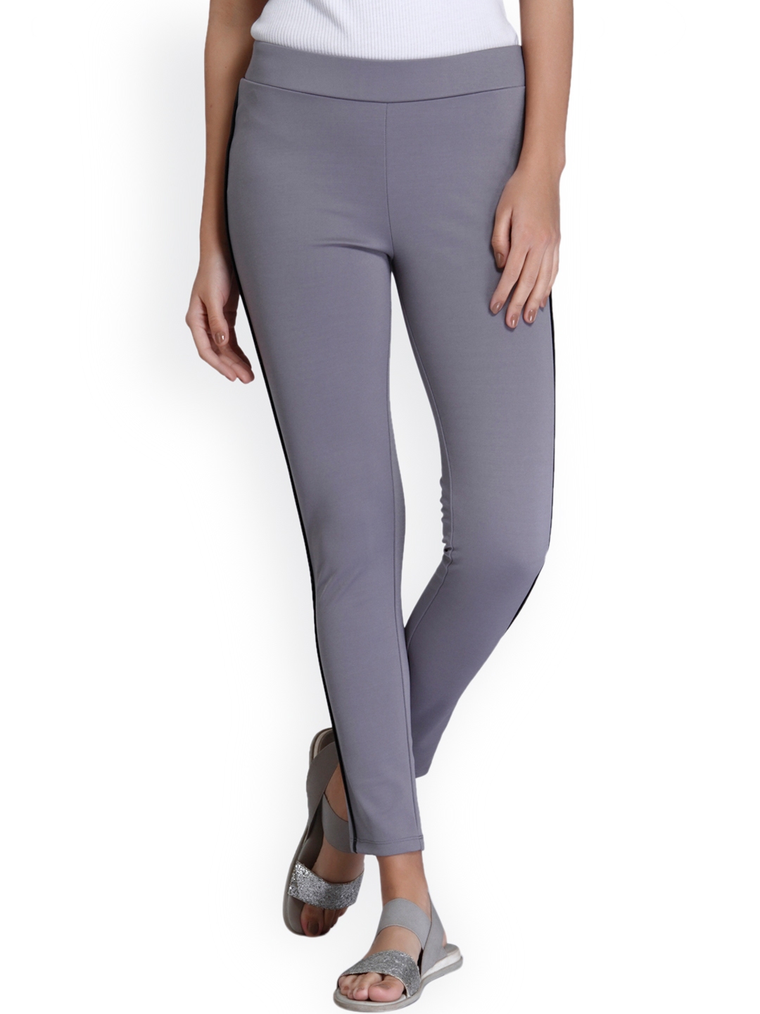 petite grey jeggings
