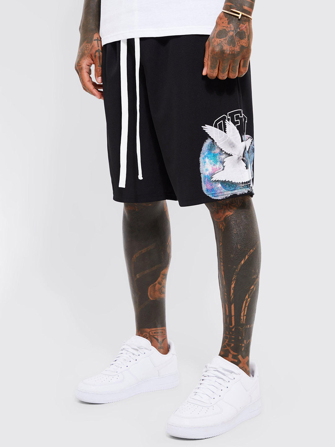 Buy BoohooMAN Conversational Printed Loose Fit Basketball Shorts Shorts for Men 23753850 Myntra