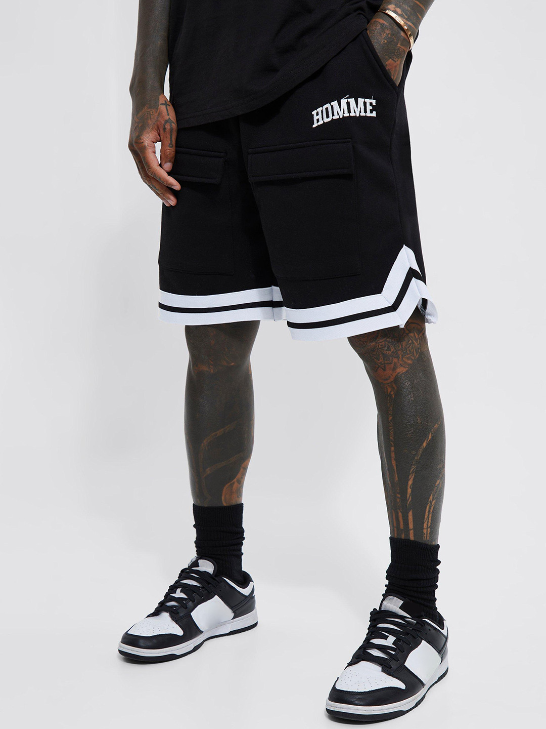 Buy BoohooMAN Striped Detail Basketball Short Shorts for Men 23753880 Myntra