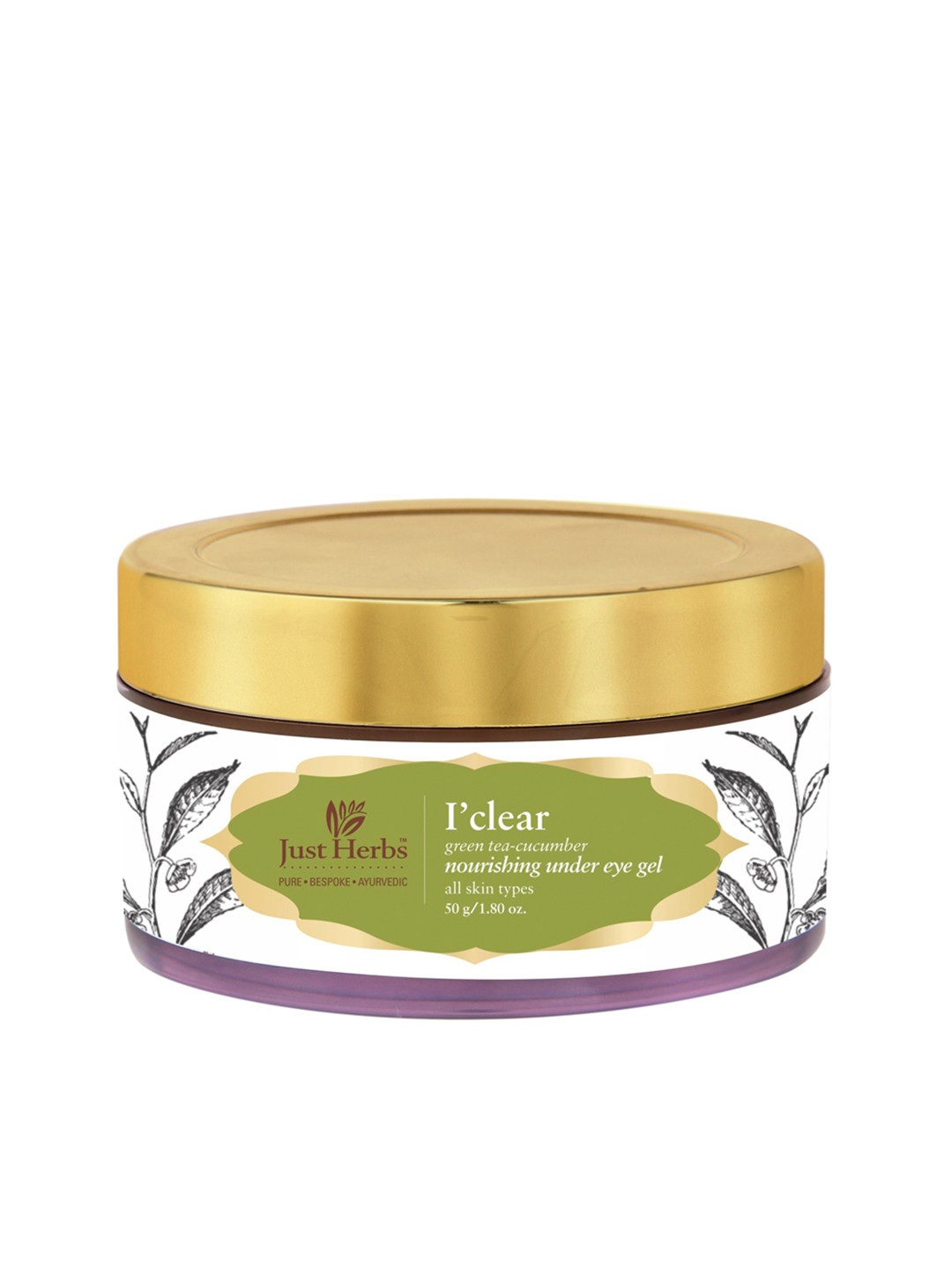 Buy Just Herbs Unisex I'Clear Green Tea Cucumber Nourishing Under Eye Gel 50 G Under Eye