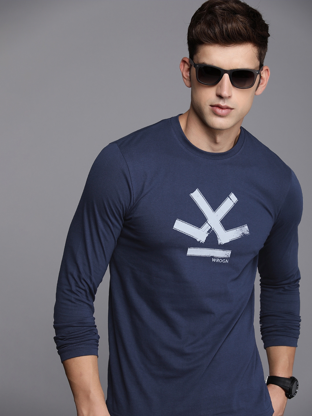 Buy WROGN Round Neck Printed T Shirt - Tshirts for Men 23770256 | Myntra