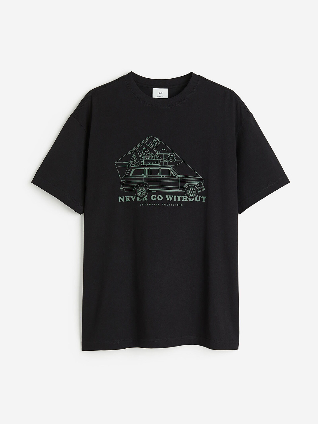 Buy H&M Men Relaxed Fit Printed Pure Cotton T Shirt Tshirts for Men