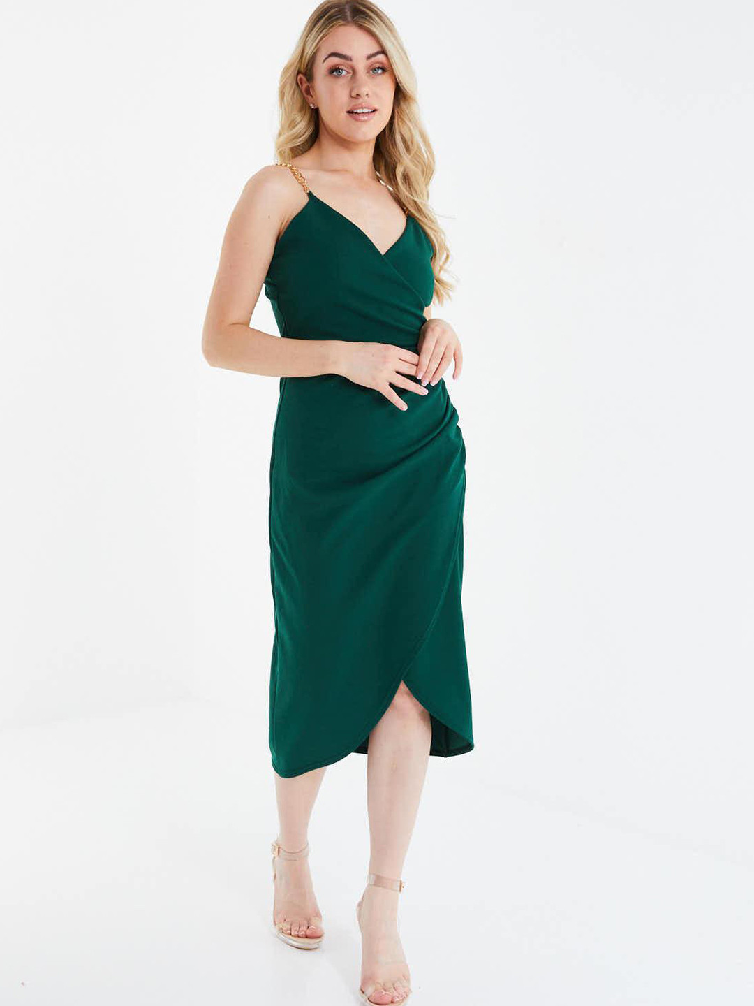 Buy QUIZ Green Scuba Midi Dress Dresses for Women 23786012 Myntra