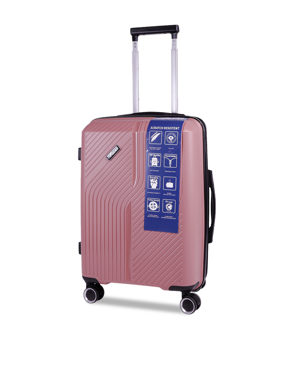 Buy F Gear Unisex Textured Water Resistant Hard Sided Cabin Trolley Bag