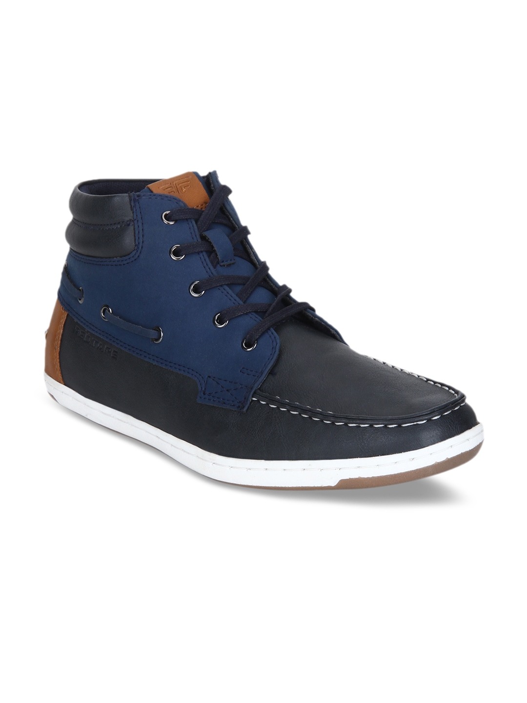 red tape mid top flat boots