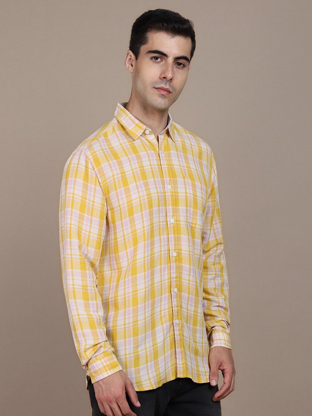 buy-dennis-lingo-tartan-checked-cotton-slim-fit-opaque-casual-shirt