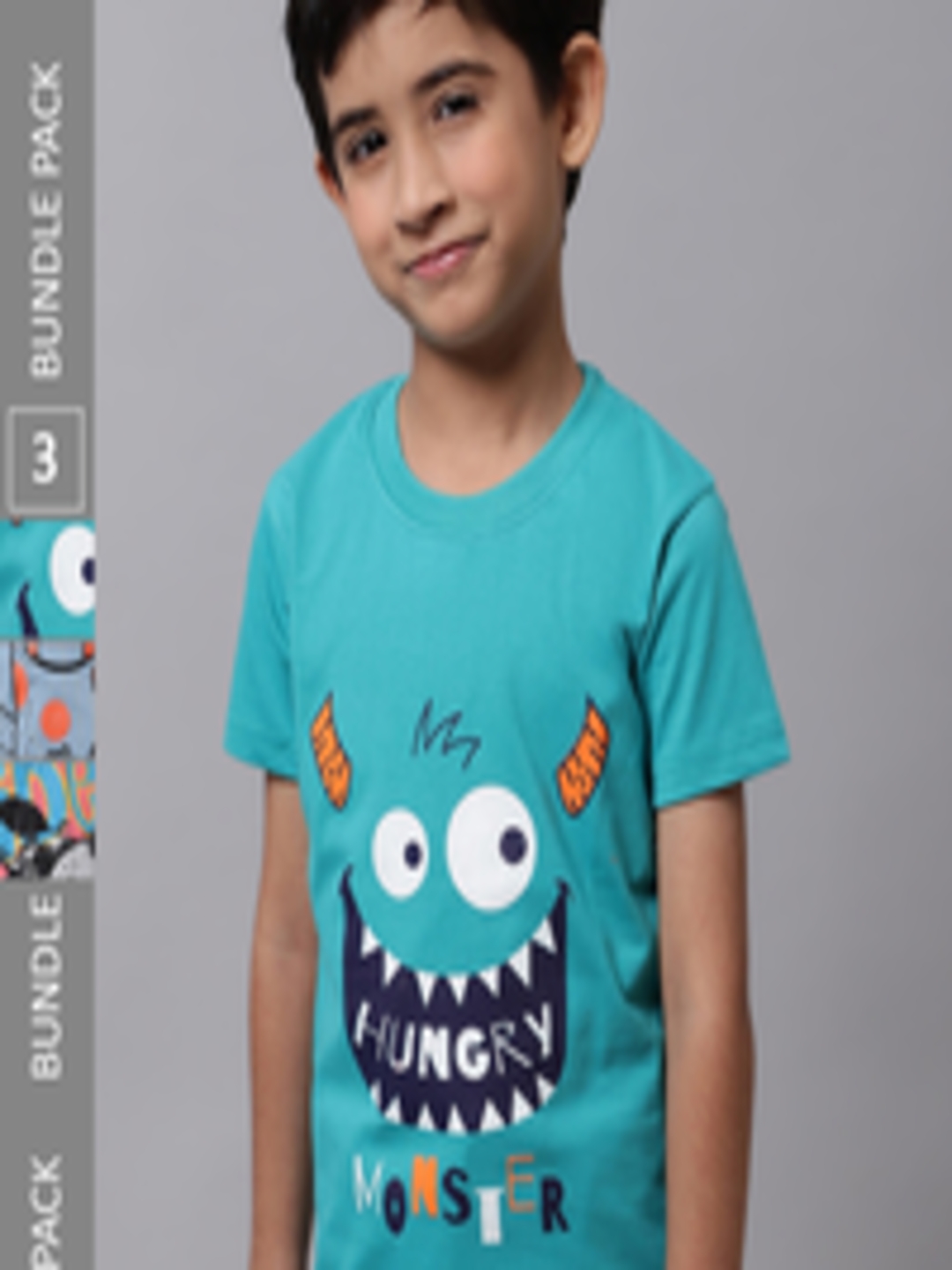 Buy BAESD Boys Boys Pack Of 3 Printed Cotton Regular Fit T Shirts ...