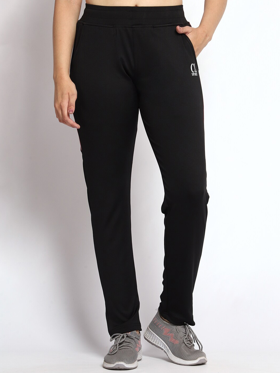 Buy CL SPORT Women Mid Rise Slim Fit Rapid Dry Track Pants - Track ...