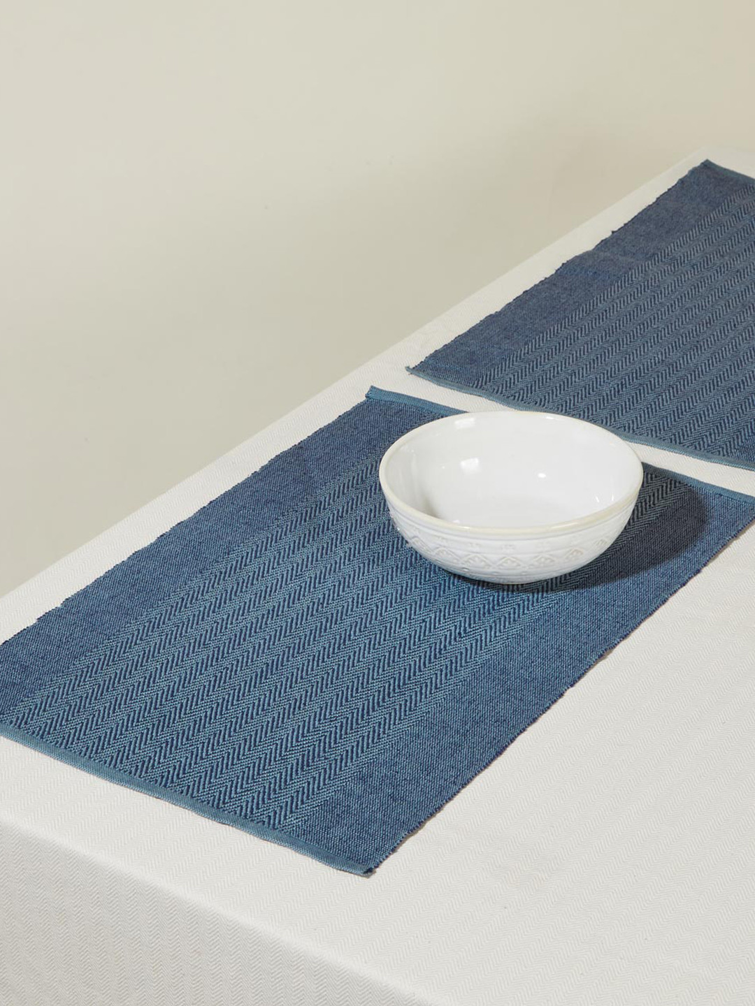 Buy Fabindia Blue 6 Pieces Printed Table Placemats Table Placemats